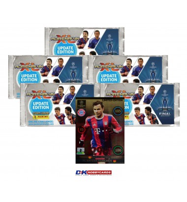 CHAMPIONS LEAGUE 2014/2015 UPDATE EDITION 5 kaardipakki + Limited Edition kaart Mario Gotze (FC Bayern München)